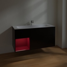 Villeroy Boch Finion F060HBPD Тумба под раковину 1196х498 мм (peony matt/black matt)