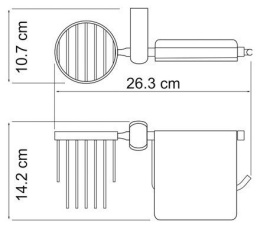 Фото Держатель туалетной бумаги WasserKRAFT Berkel К-6800 (K-6859) хром
