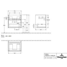 Villeroy Boch Collaro C00800VH Тумба под раковину 554х444 мм (Arizona Oak)