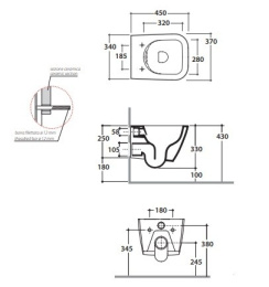 Фото Унитаз подвесной Globo Stone (STS07.BI) белый