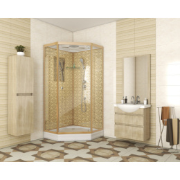 Душевая кабина 90x90x210 Niagara (NG-7701DG) акрил, Поддон низкий