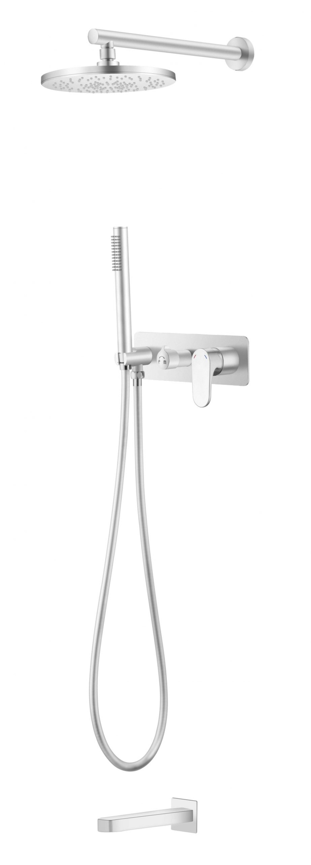 Фото Смеситель для душа Boheme Spectre (454-2-MW) белый, матовый