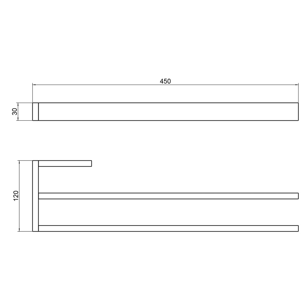 Фото Полотенцедержатель двойной Timo Petruma 15252/13 никель