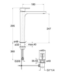 Cristina KING KG21351 Смеситель для раковины