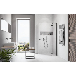 Дверь душевого уголка Radaway Essenza New KDJ 90 L профиль Черный стекло прозрачное 385044-54-01L