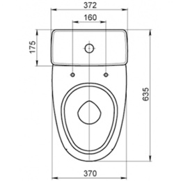 Компакт ВОРОТЫНСК белый "ФОРВАРД" 1.P205.2.S00.00B.F в комплекте (арматура+сиденье)