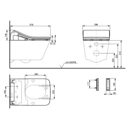 Сиденье-биде TOTO WASHLET SX EWATER+ TCF896CG#NW1