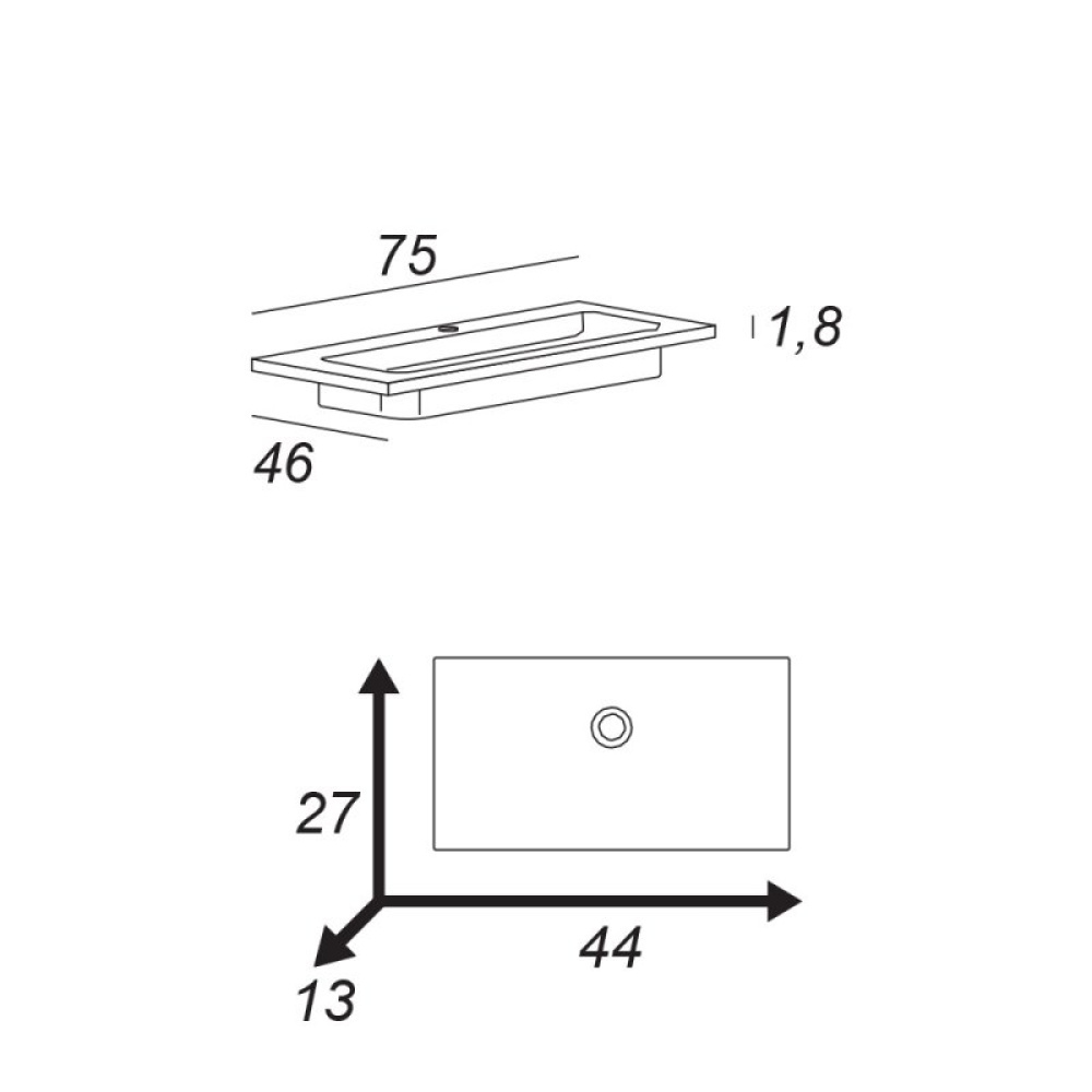 Фото Керамическая раковина CEZARES 50202