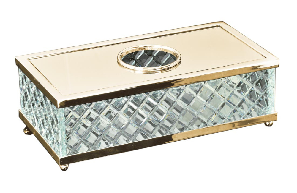 Фото Салфетница Boheme Crystal (10232) золото