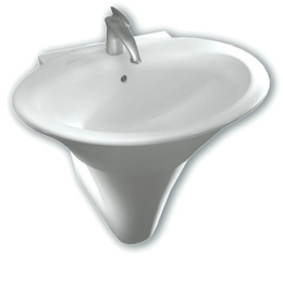 Фото Колонна под раковину Hatria Sculture (YR4001) белый