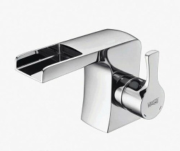 Фото Смеситель WasserKRAFTBerkel 4869 для раковины, каскадный, хром