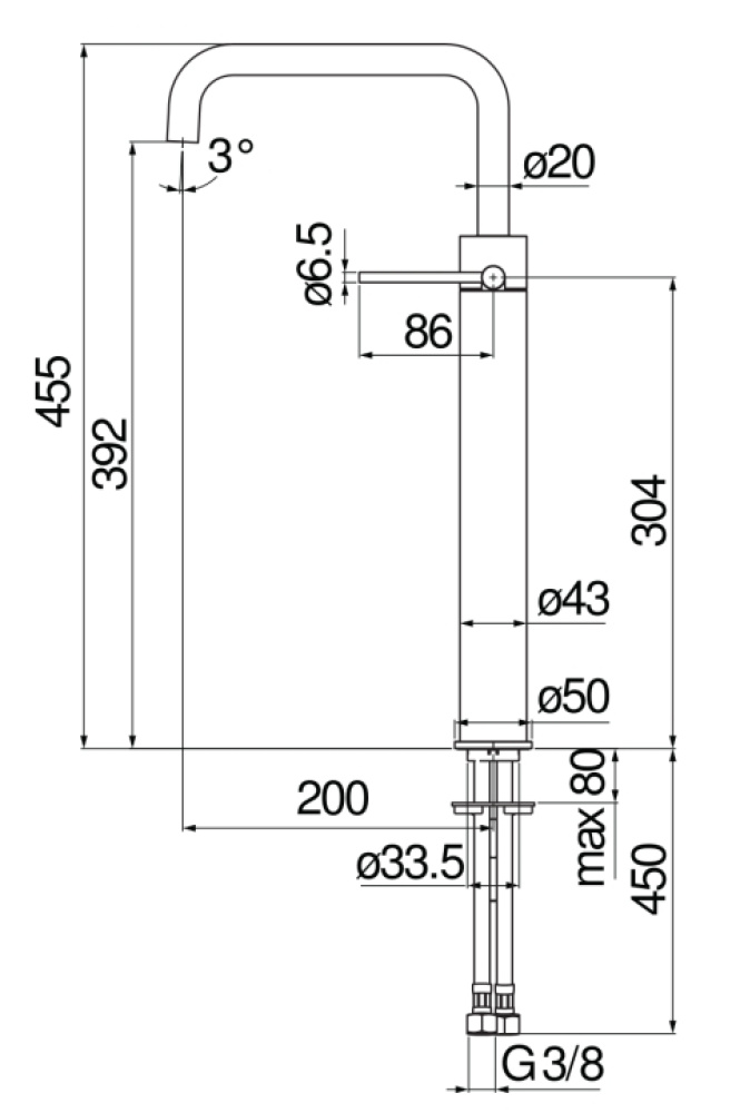 Фото Nobili Velis VE125128/3CR Смеситель для раковины, без донного клапана 392