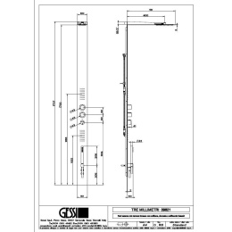 Душевая система Gessi Tremillimetri Tondo (39821#238) сталь полированная