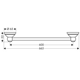 Hansgrohe Axor Carlton 41406090 Полотенцедержатель (хром/золото)