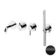 Смеситель для ванны Remer Metrica MC53D2PWBNO, черный матовый