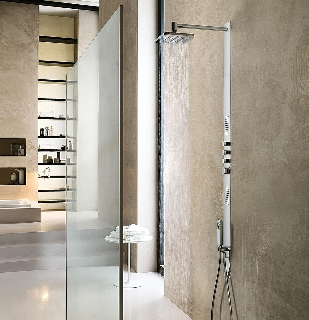 Фото NOBILI Loop LP90000/50CR Душевая панель с термостатом (хром)