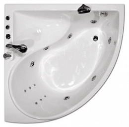 Акриловая ванна 125x125 Triton (133612), Гидромассаж: есть