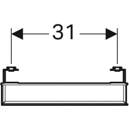 Geberit iCon 840537000 Зеркало, с подсветкой