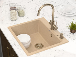 Мойка кухонная 60x52 Paulmark Kante  (PM106052-QU) кварц