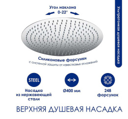 Фото Душевая система WasserKRAFT A166.117.101.087.CH Хром