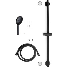 Душевые гарнитуры Душевой гарнитур Paffoni Ginevra (ZSAL146NO) черный, матовый