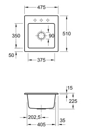 Мойка кухонная Villeroy&Boch Subway 45 XS, 47.5 см 678101R1
