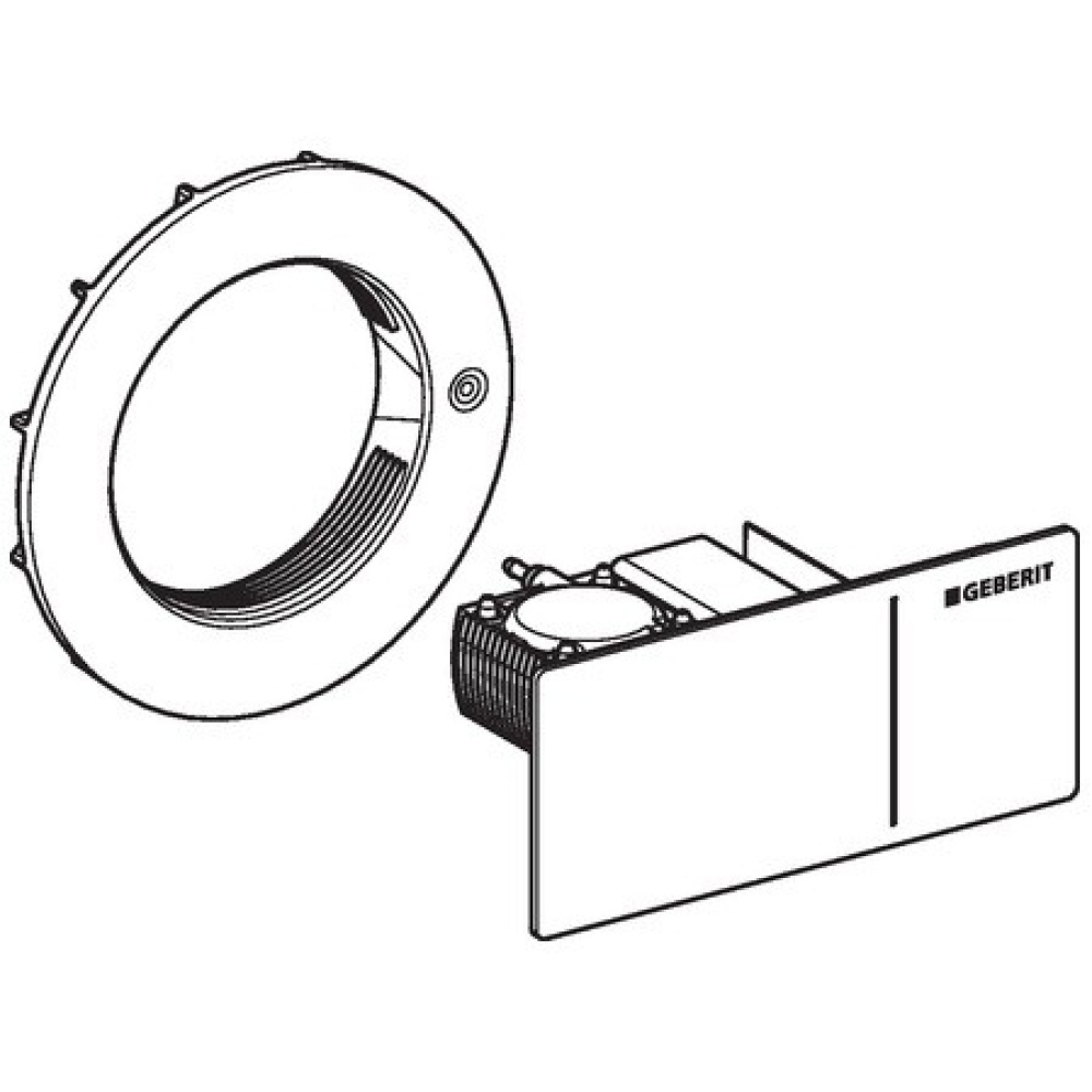 Клавиша смыва Geberit Omega (115.083.SI.1) белый