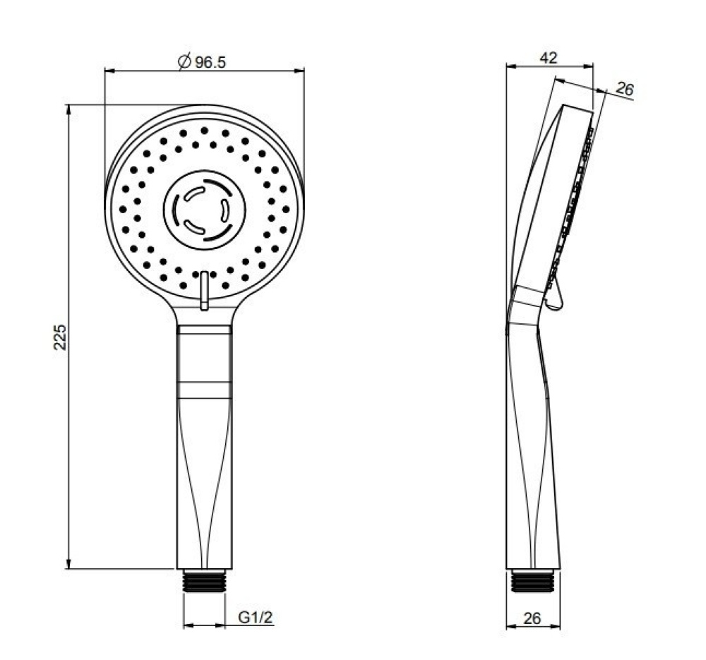 Ручной душ F2298CR FIMA Carlo Frattini
