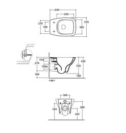Унитаз подвесной Globo Daily (DAS03.BI) белый