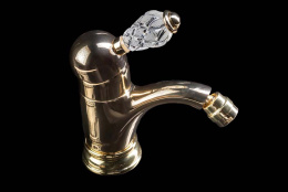 Смеситель для биде Boheme Crystal (286-CRST) золото