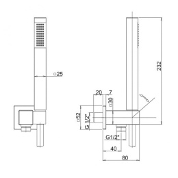 Фото Душевой набор Paini Grazia 21CR440 хром