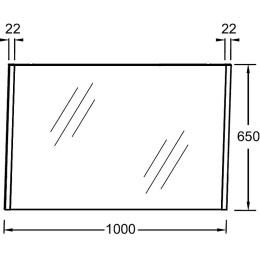 Зеркало JACOB DELAFON SHERWOOD EB1837RU-P13 (65*100) (дуб состаренный)