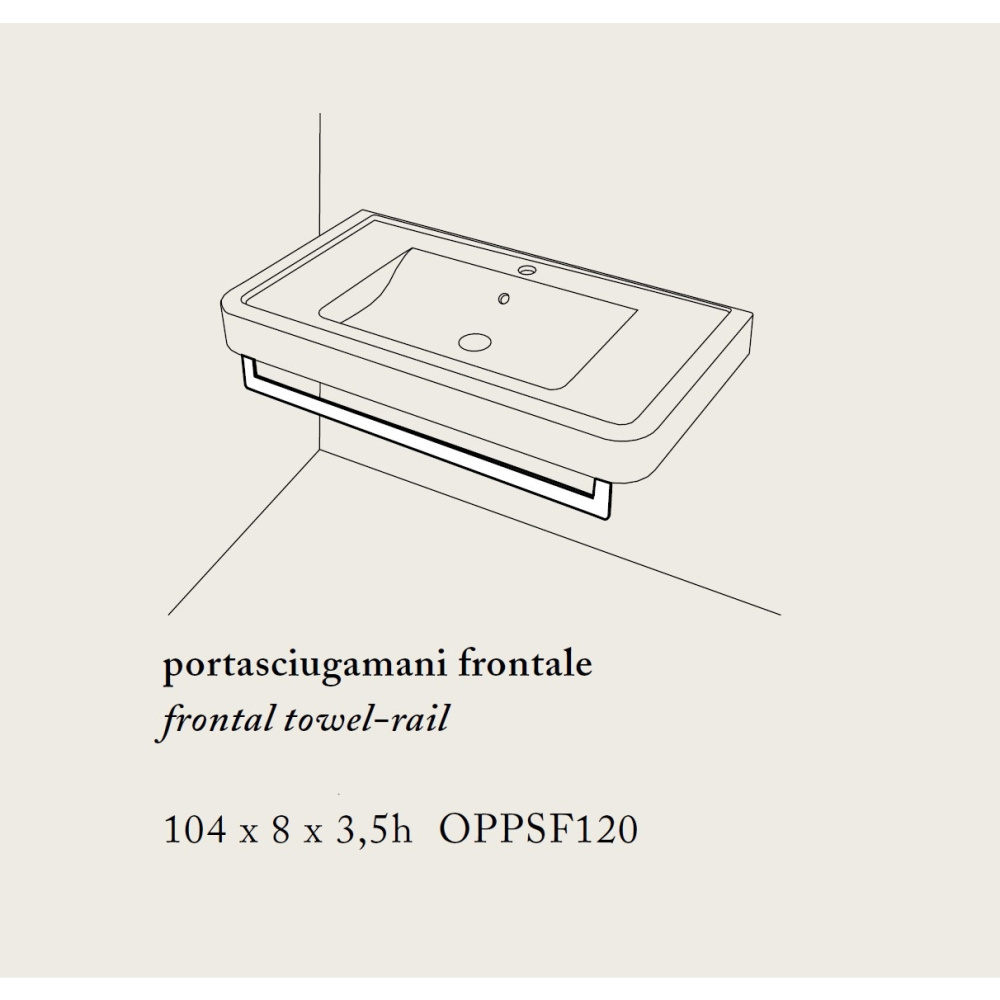 Ceramica CIELO Opera OPPSF120 - Полотенцедержатель для раковины OPC120 (хром)