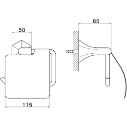 Фото Держатель туалетной бумаги Cisal Cherie (CE09042021) хром