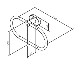 Кольцо для полотенец Am.Pm Sense (A7434400) хром