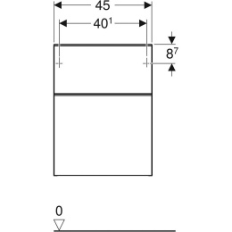 Geberit Smyle Square 500.357.00.1 Шкаф, средний