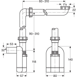 Сифон для раковины Laufen 8.9424.0