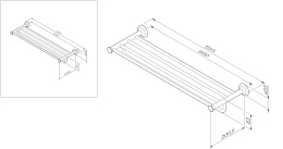 Фото Полка для полотенец Am.Pm Like (A8037700) хром