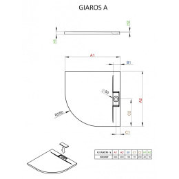 Душевой поддон из искусственного камня Radaway Giaros A 90x90x4 белый MKGA9090-03