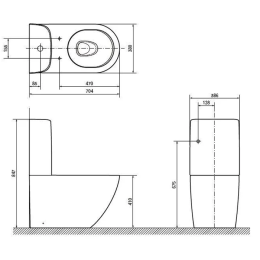 Бачок для унитаза Toto NC SW760B#W