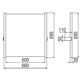 Nobili ACBT0052BB Зеркало наклонное (белый)