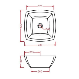 Раковина 45 см ArtCeram Fuori (L960)