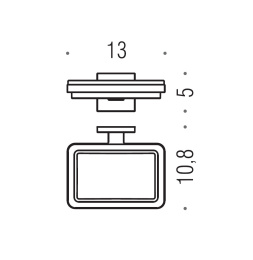 Фото Мыльница Colombo BasicQ B3701.CR-VAN металл - стекло