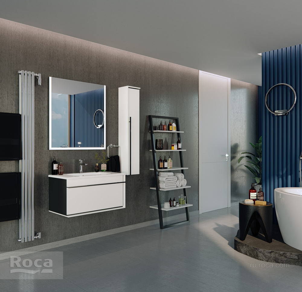 Фото Шкаф-колонна Roca Aneto (857431806) белый