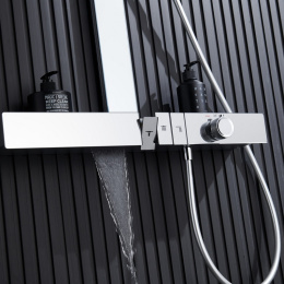 Душевая стойка B&W Gravity GH-9005-C с термостатом, хром