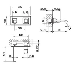 Смеситель для раковины Gessi Mimi (31185#031) хром