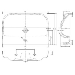 Раковина подвесная 70 см IFO Grandy RP210700100