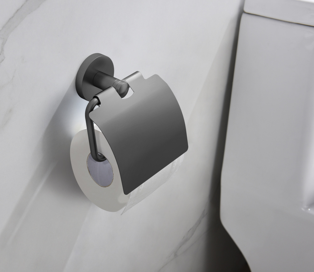 Фото Бумагодержатель Timo Saona 13042/18 черное золото