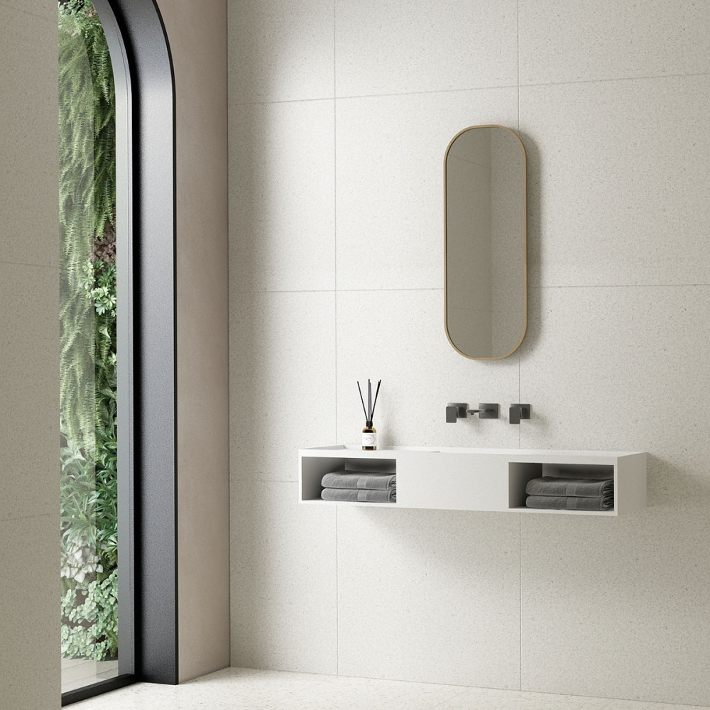 Раковина подвесная 120 см Vincea (VWB-6S212MW) белый матовый