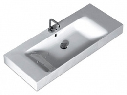 Раковина Kerasan Cento 355001 (100 см) с 1 отверстием под смеситель